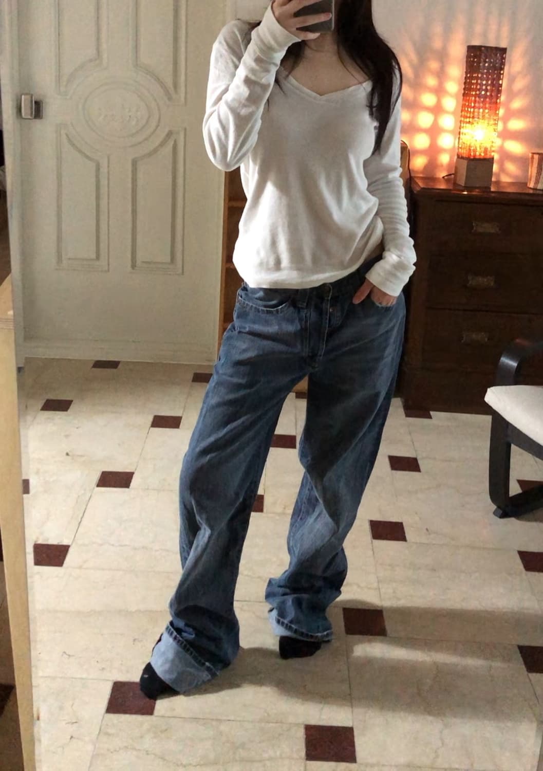 [직수입] 빈티지 데님 트라우저 상품이미지2