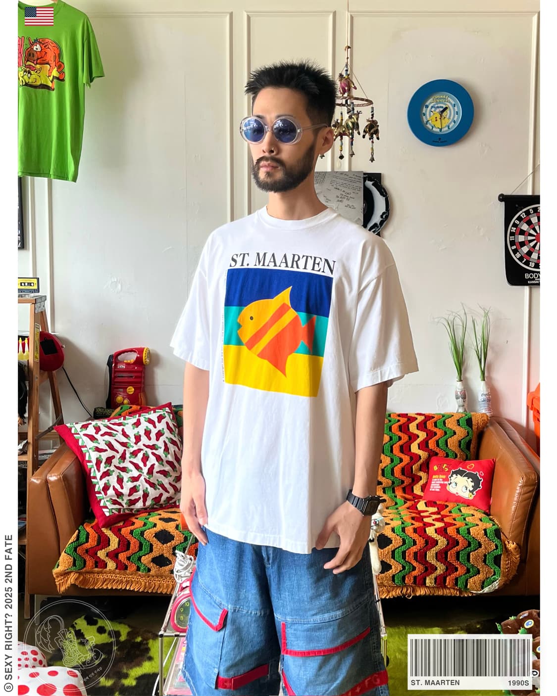 1980s "ST. MAARTEN" USA Vintage T-Shirt 상품이미지1