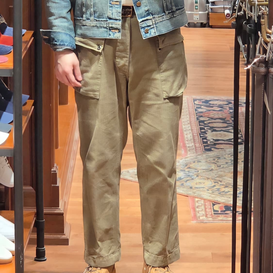 폴로 릴렉스핏 헤링본 카고팬츠 31/32 상품이미지7