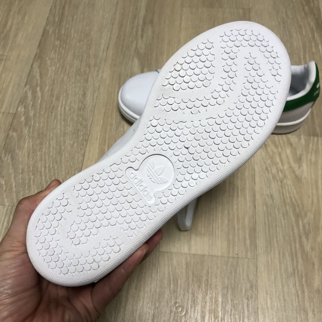 (220) 새상품 아디다스 adidas 스탠스미스 화이트 리얼레더 상품이미지3