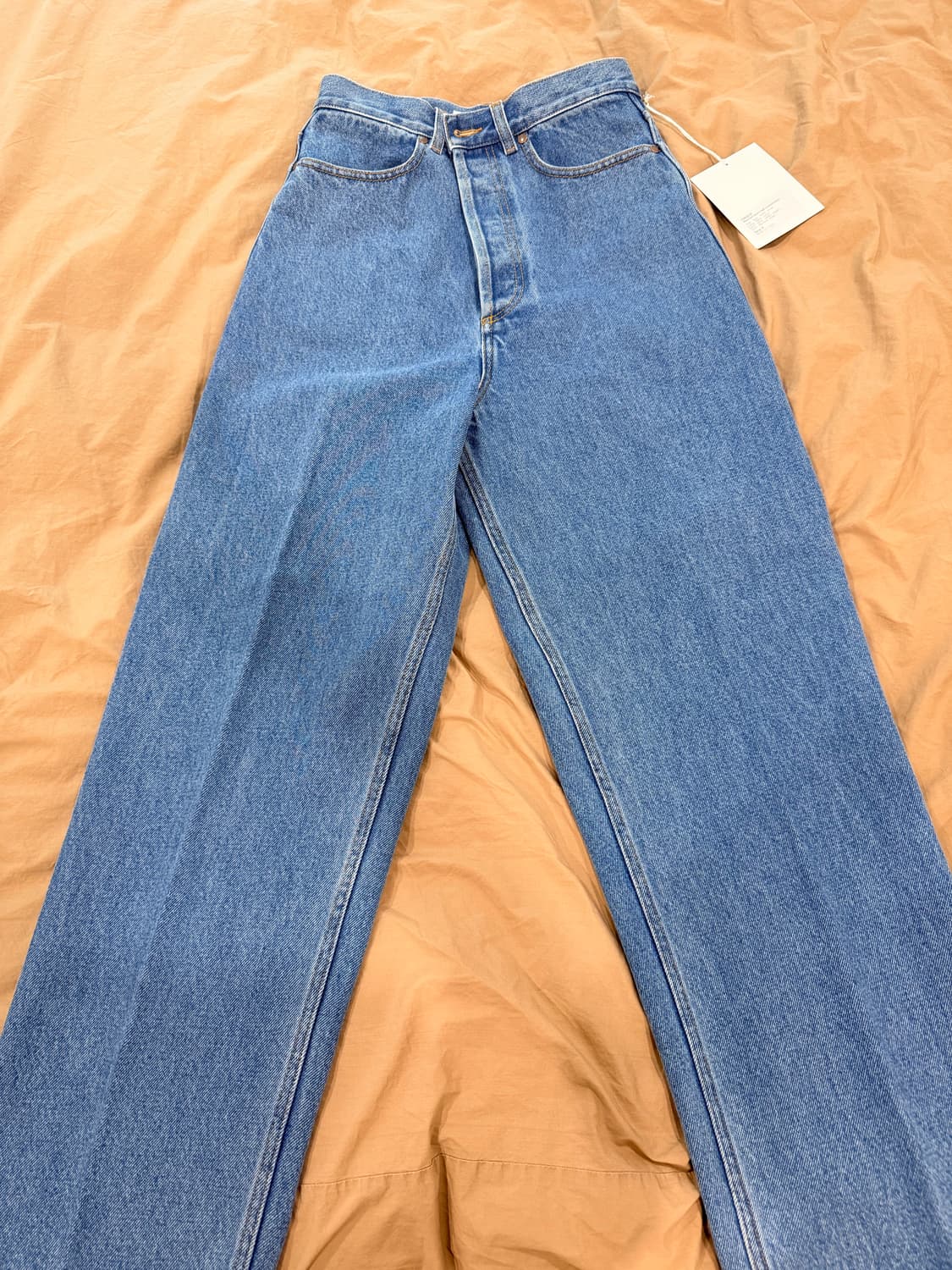 Cristaseya 크리스타세야 블리치드 하이웨스트 데님 청바지 s사이즈 상품이미지3