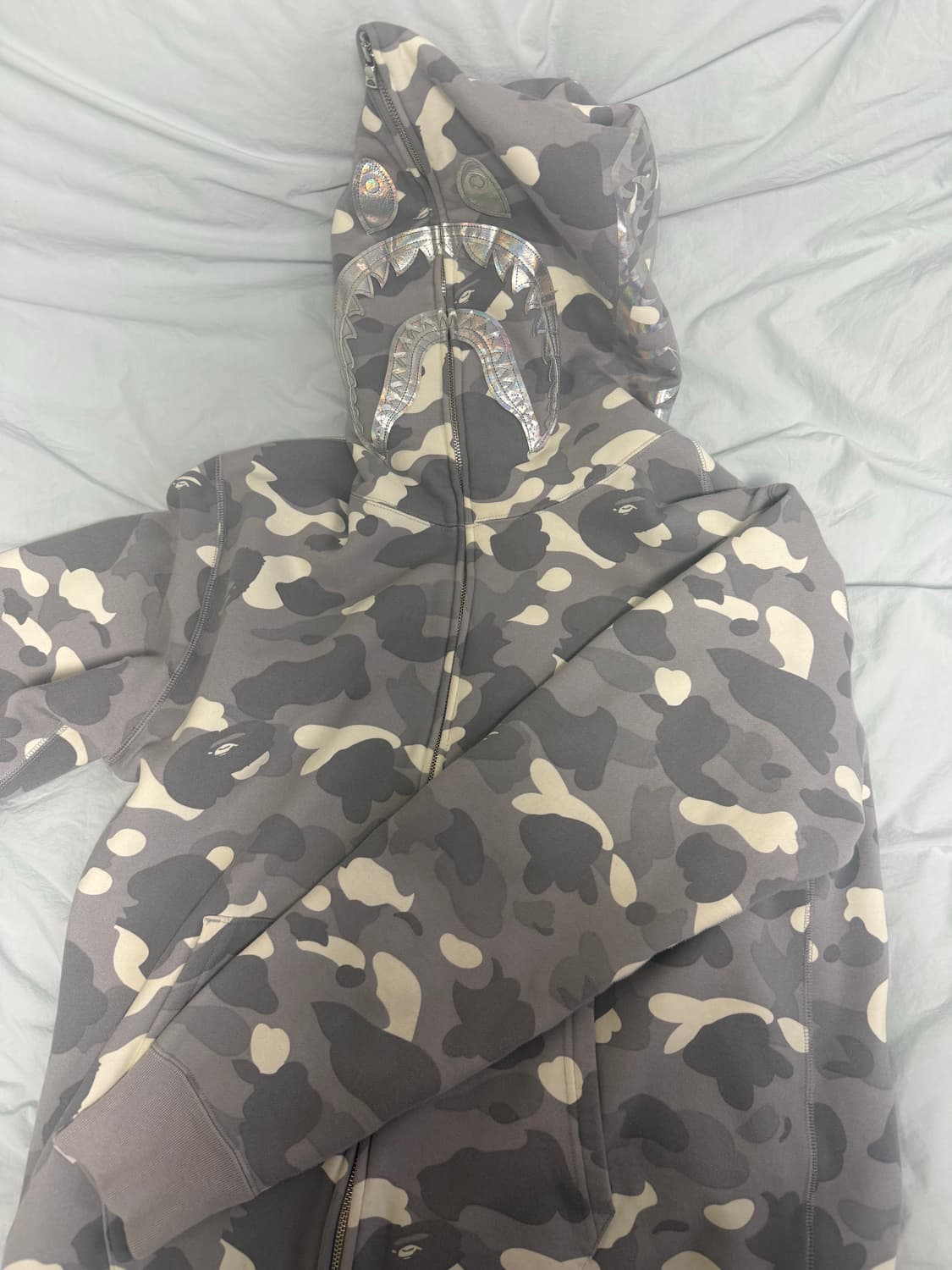 베이프 그레이 시티카모 후드집업 XL 상품이미지1