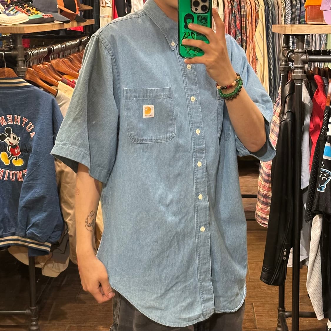 [HI] 칼하트 반팔 데님셔츠 상품이미지4