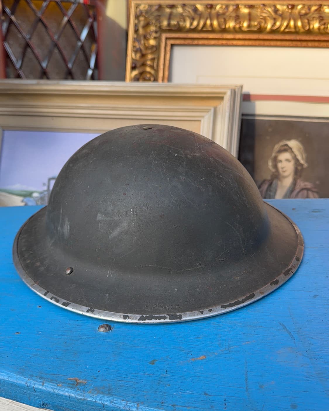 빈티지 소품 1950년 WWII 영국군 철모 상품이미지2