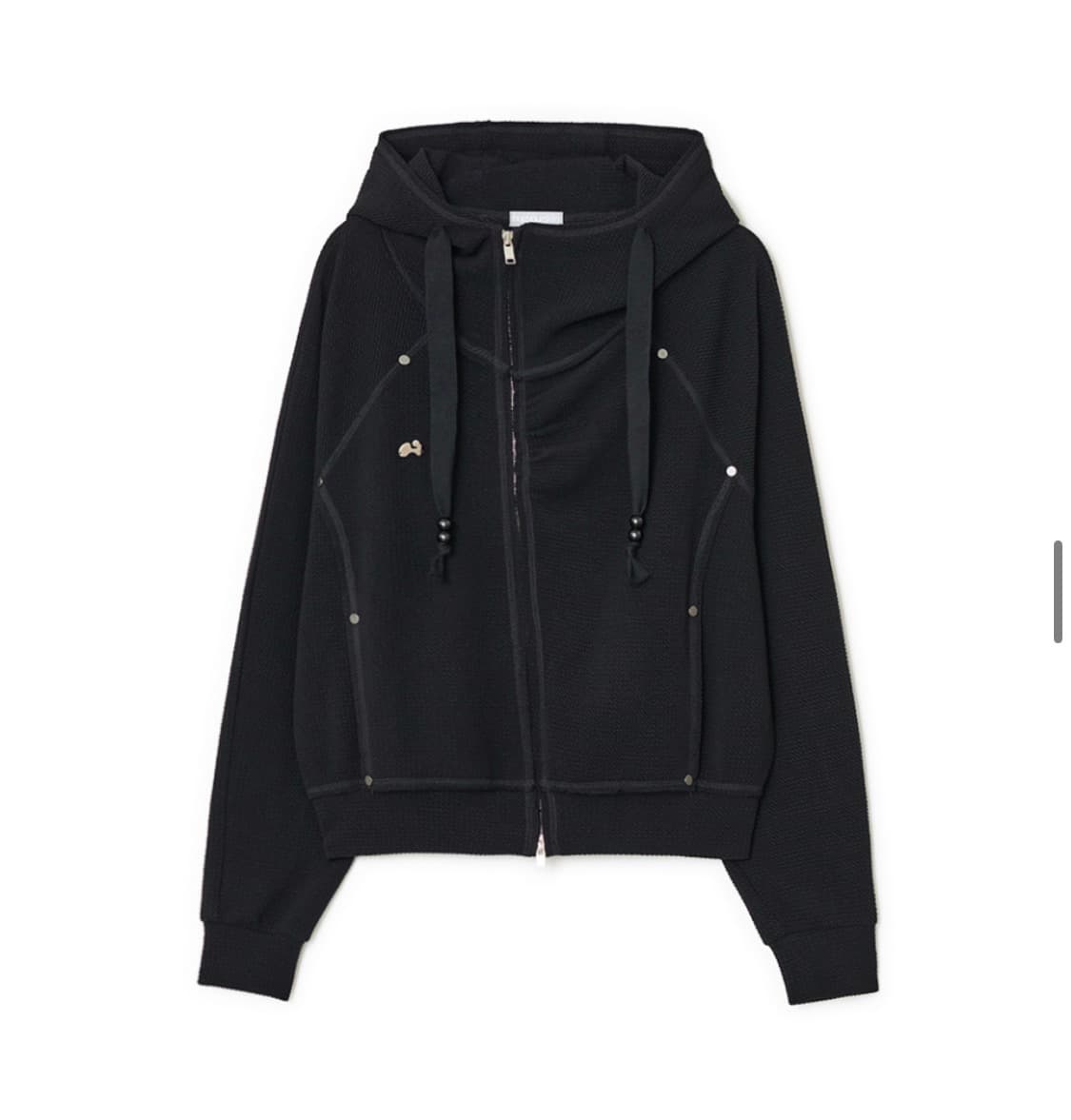 허그유어스킨 셔링 하이넥 후드집업  상품이미지4