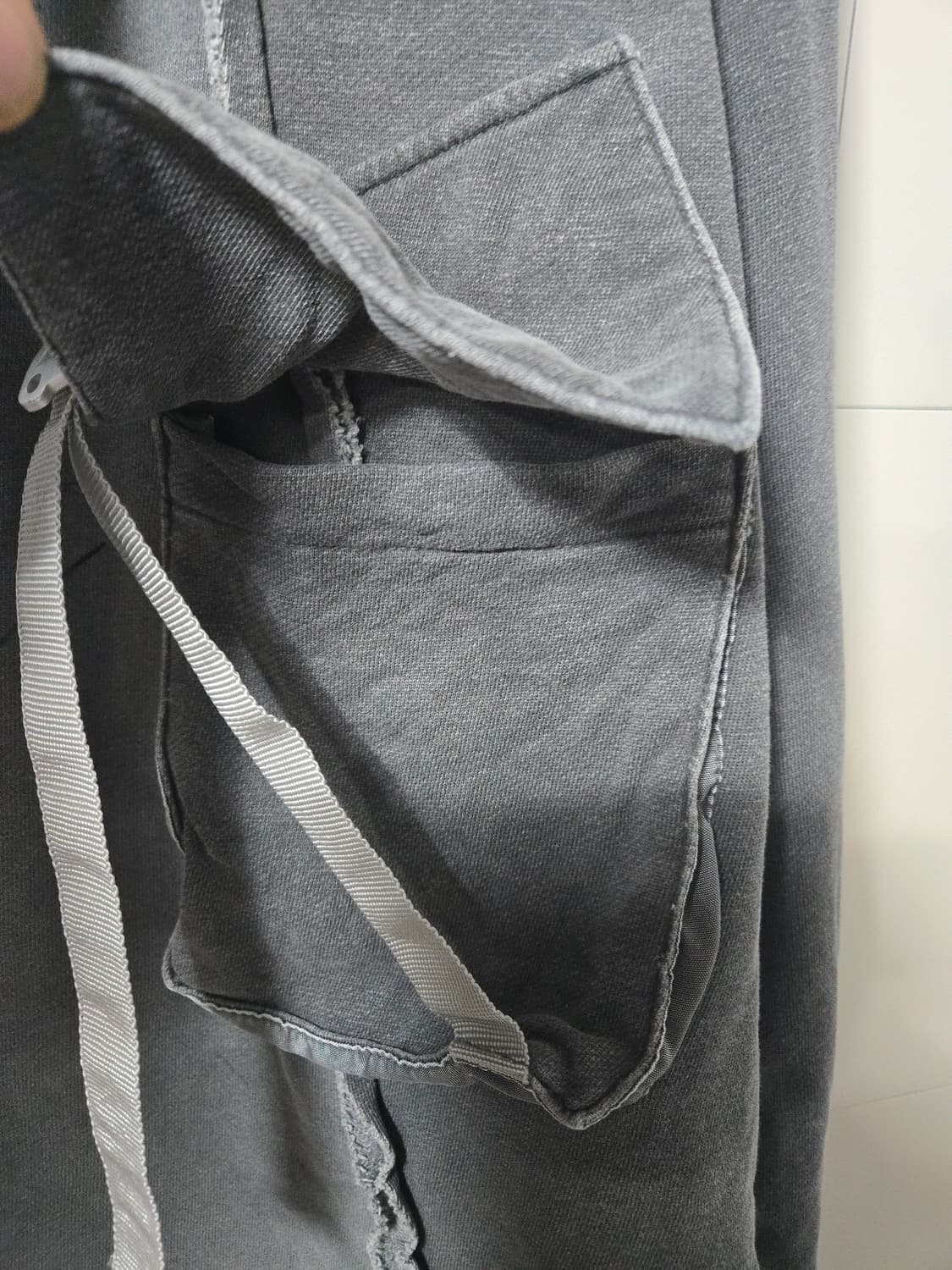 M.P.Q 피그먼트 원포켓 롱슬리브 오버사이즈 상품이미지5