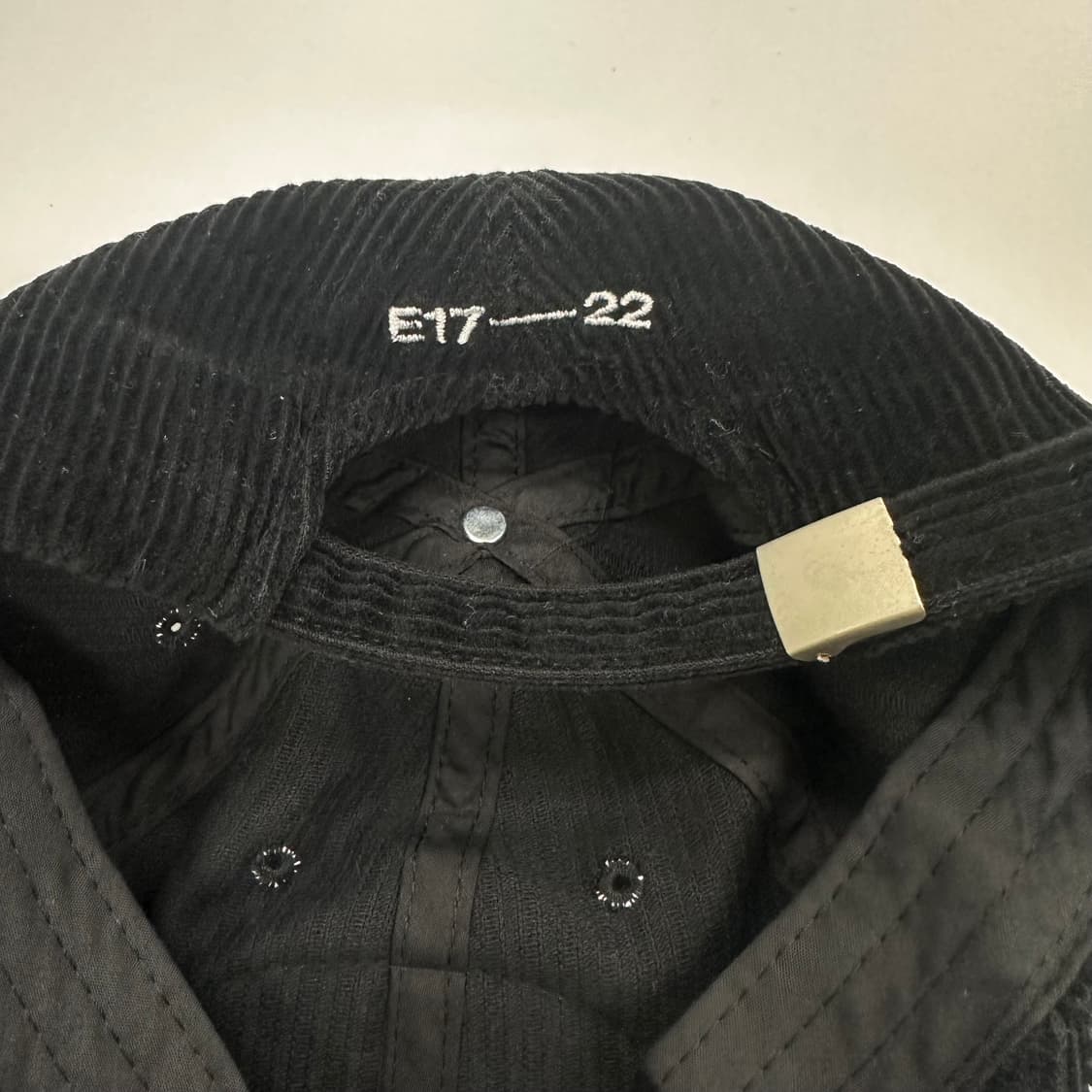 emis 이미스 코듀로이 볼캡 블랙 상품이미지4