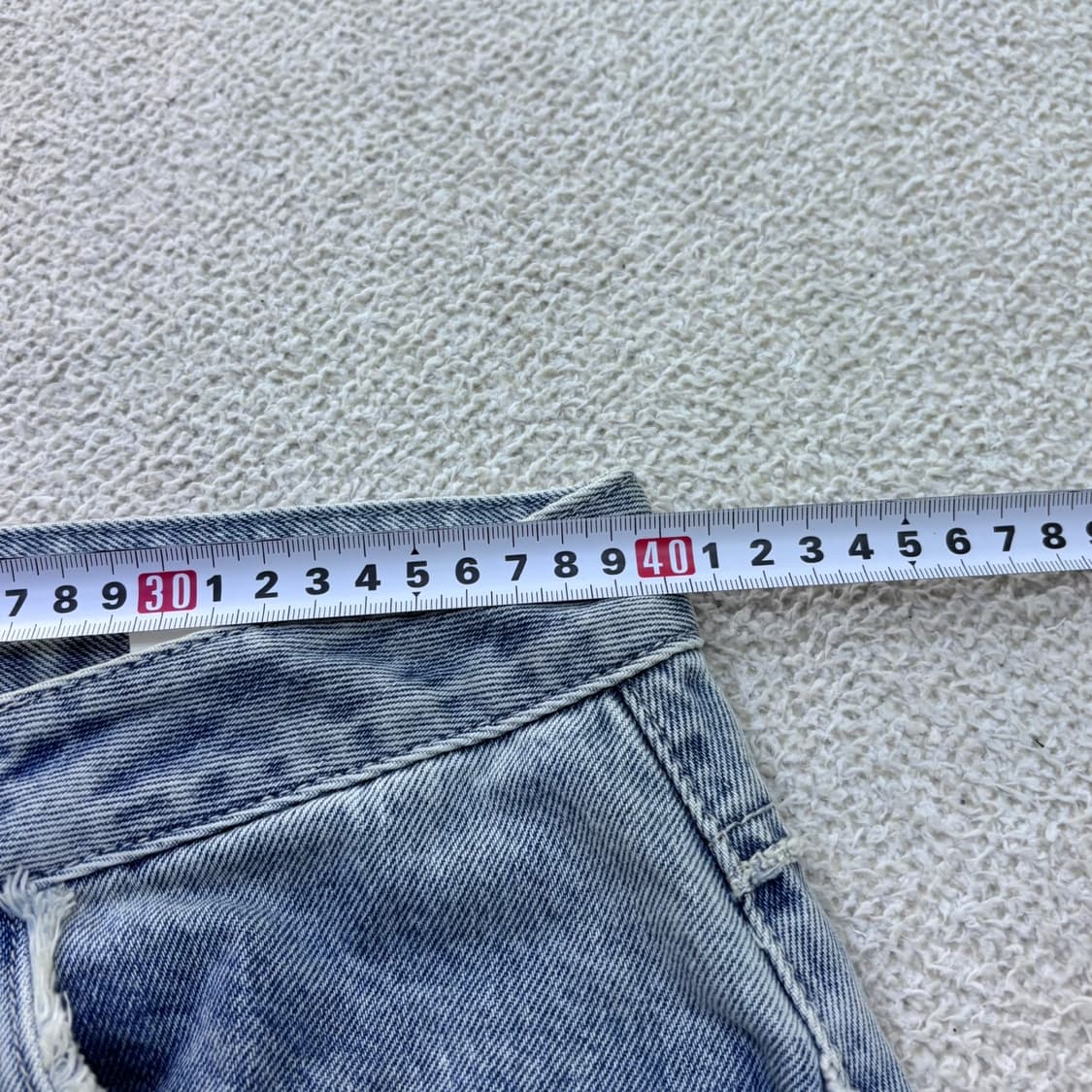 S 인사일런스 남성 와이드핏 데님 버뮤다 팬츠 0626E2 상품이미지5
