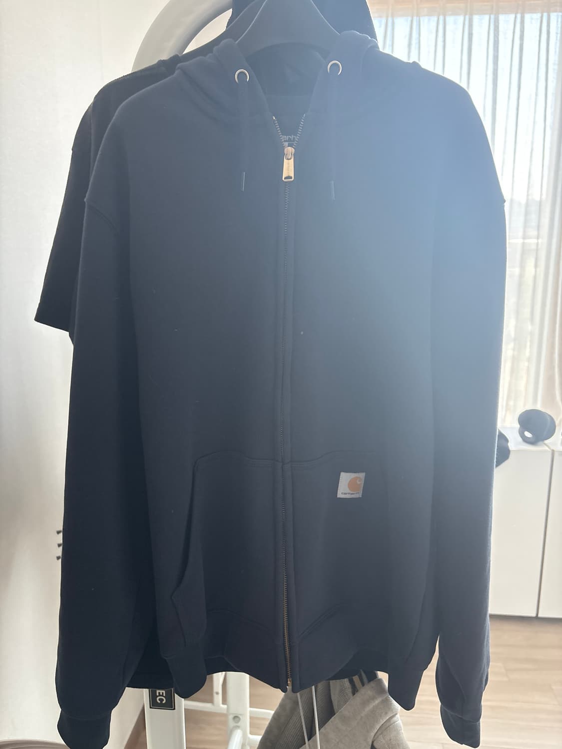 칼하트 미드웨이트 후드집업 네이비 상품이미지3