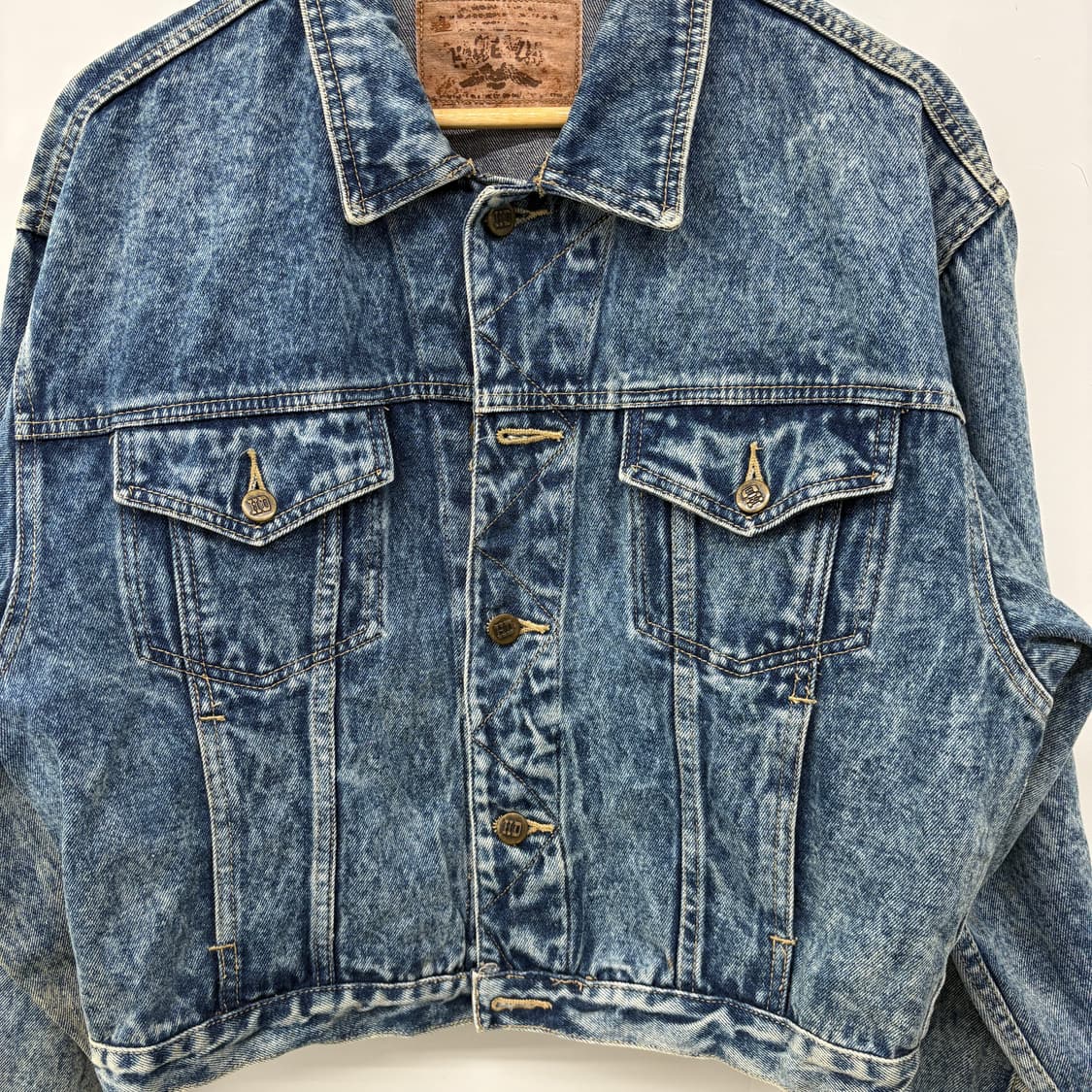 할리데이비슨 데님 청자켓 빈티지 워싱 여성 L 상품이미지2