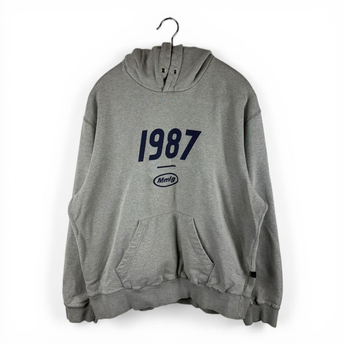  (무료배송)M) Mmlg 로고 후드 티 그레이 상품이미지1