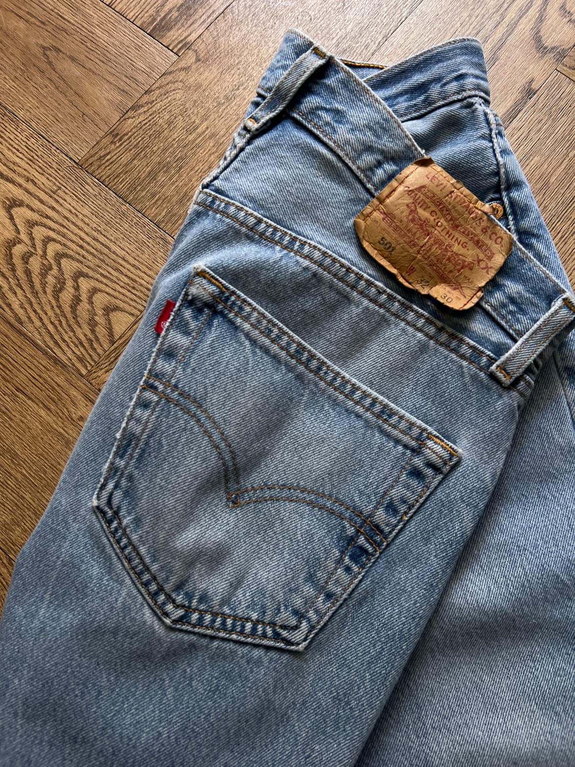 [32]90's 리바이스 501 Made in USA 데님 팬츠 S31 상품이미지6