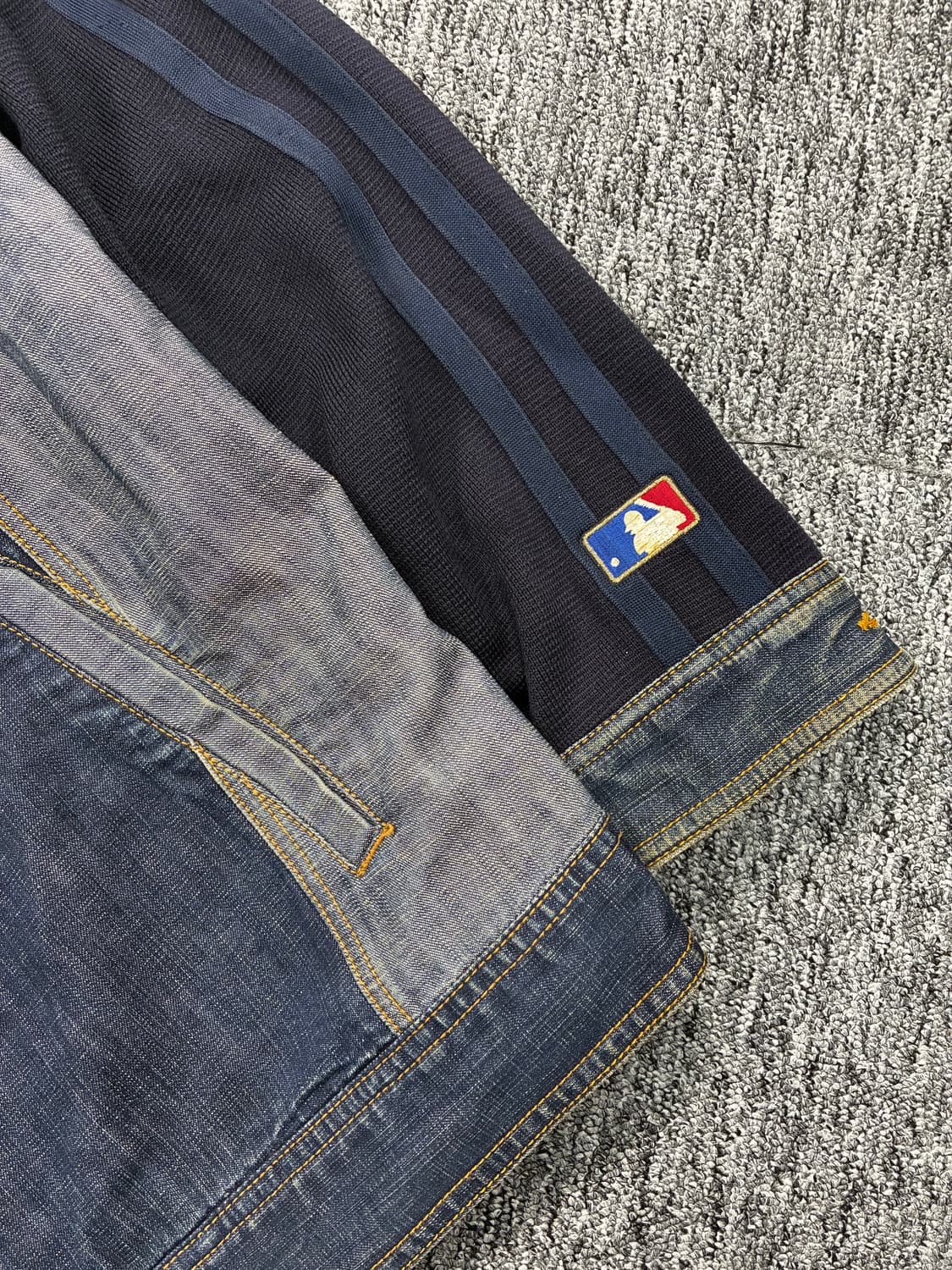 MLB 00s 센프란시스코 자이언츠 데님 청자켓 L 상품이미지9