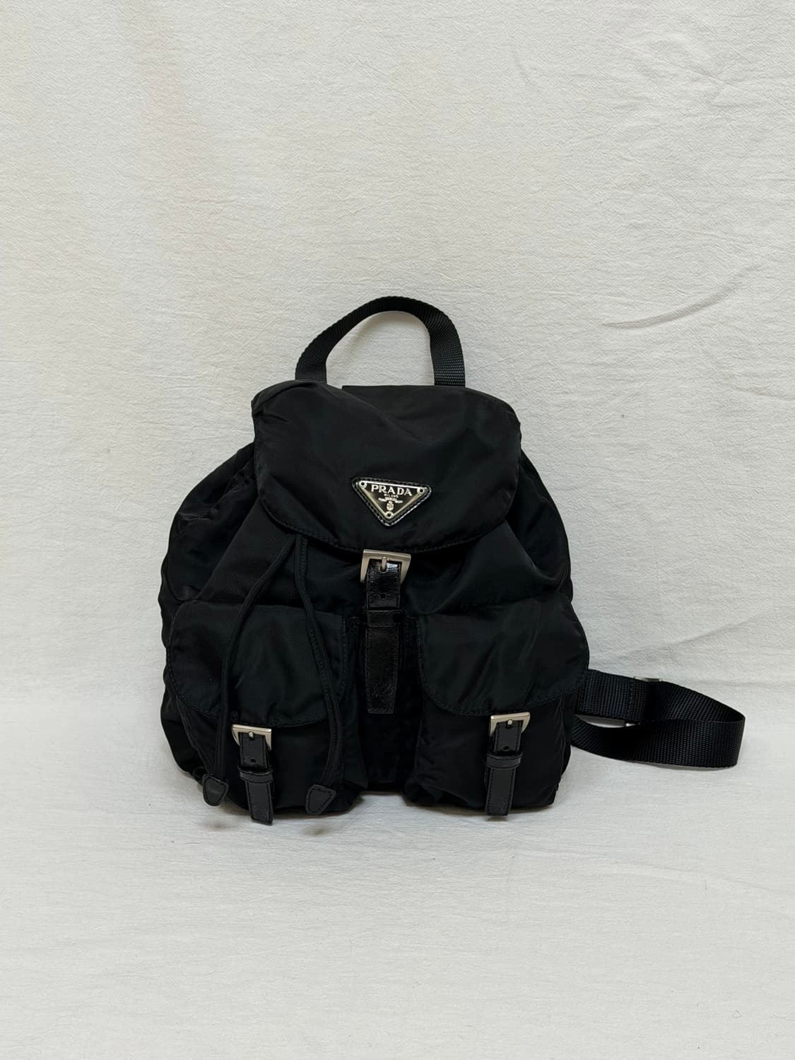 정품 프라다 포코노 나일론 투포켓 스몰 블랙 상품이미지5