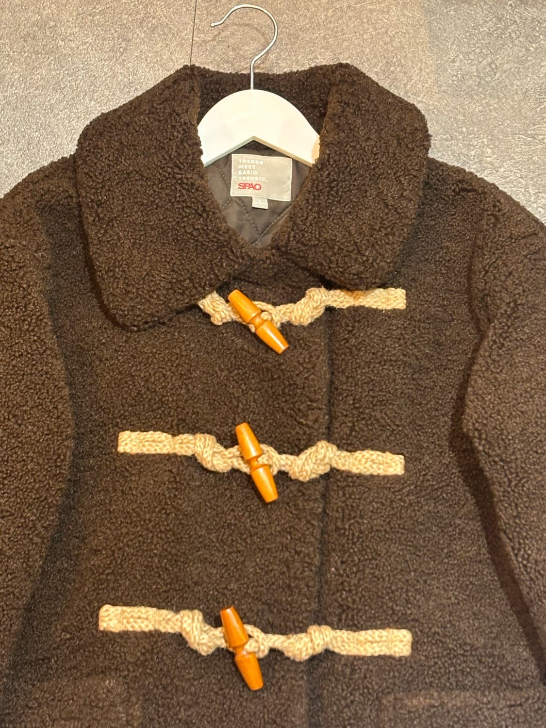 스파오 떡볶이 반코트 S 상품이미지4