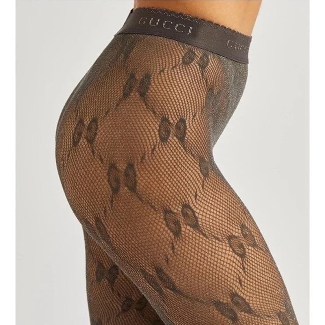 새상품 구찌 스타킹 GG 로고 타이트 스타킹 그레이 & 실버 컬러 상품이미지7