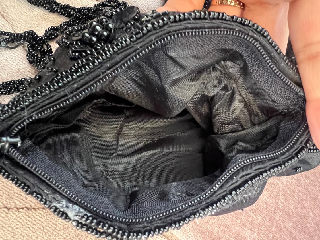 일본수입 핸드메이드 비즈공예 블랙 크로스백 미니백 상품이미지8