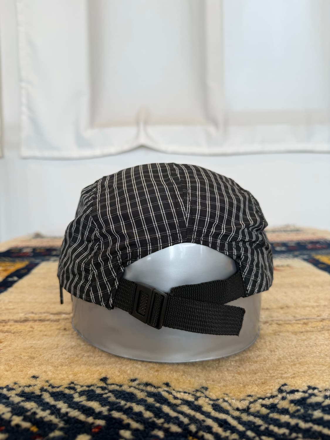 빈티지 그리드 체크 캠프캡 상품이미지2