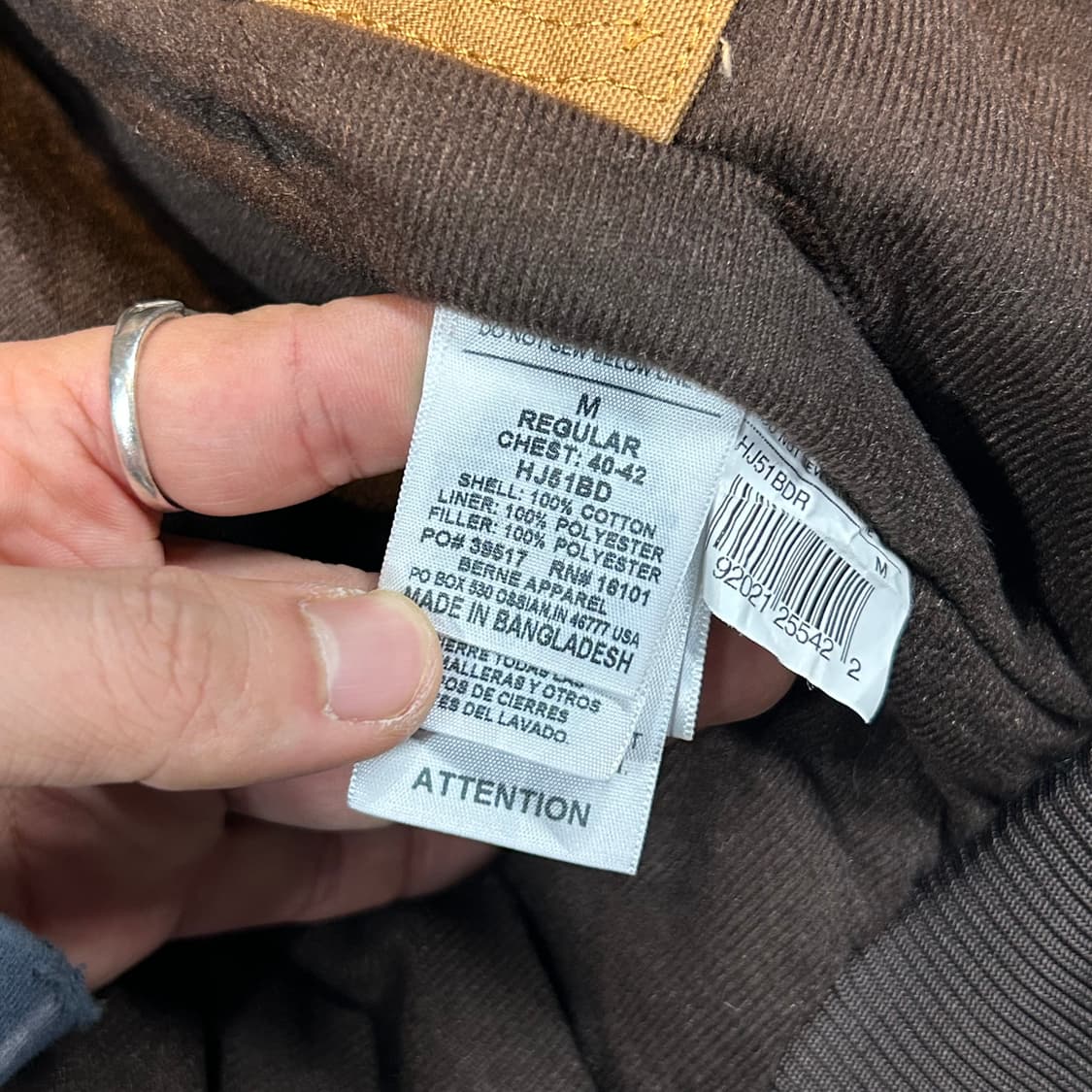 M) BERNE USA 빈티지 워크웨어 액티브 후드집업 자켓 상품이미지9