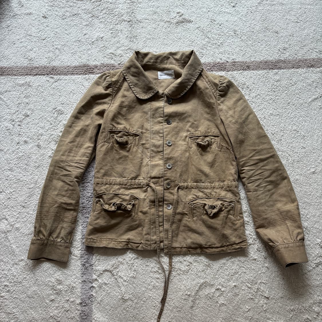 츠모리치사토 베이지 자켓 상품이미지1