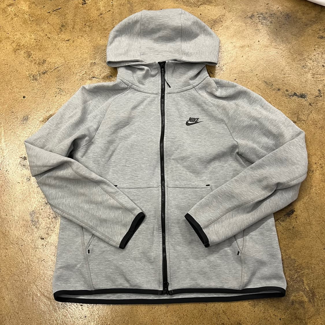 [정품/L] 나이키 테크 플리스 후드 집업 회색 b16 상품이미지2