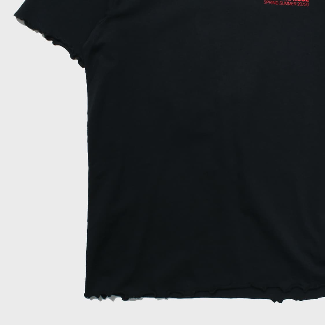 Martinrose Lettuce Hem Logo T-shirt In N 상품이미지5