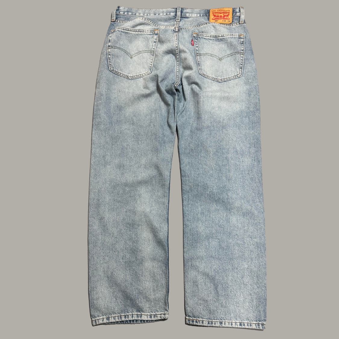 리바이스(Levi's) 555 라이트블루 워시드 릴렉스 스트레이트 데님  상품이미지7