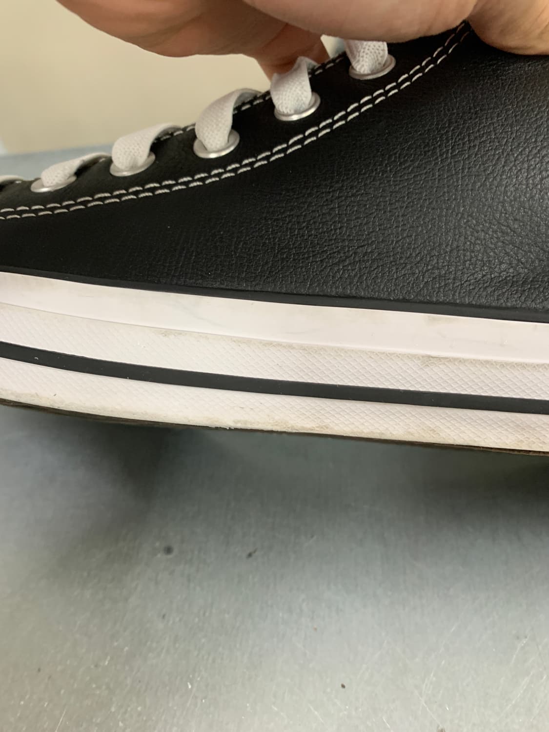 컨버스 올스타 레더 하이 블랙 280 상품이미지8