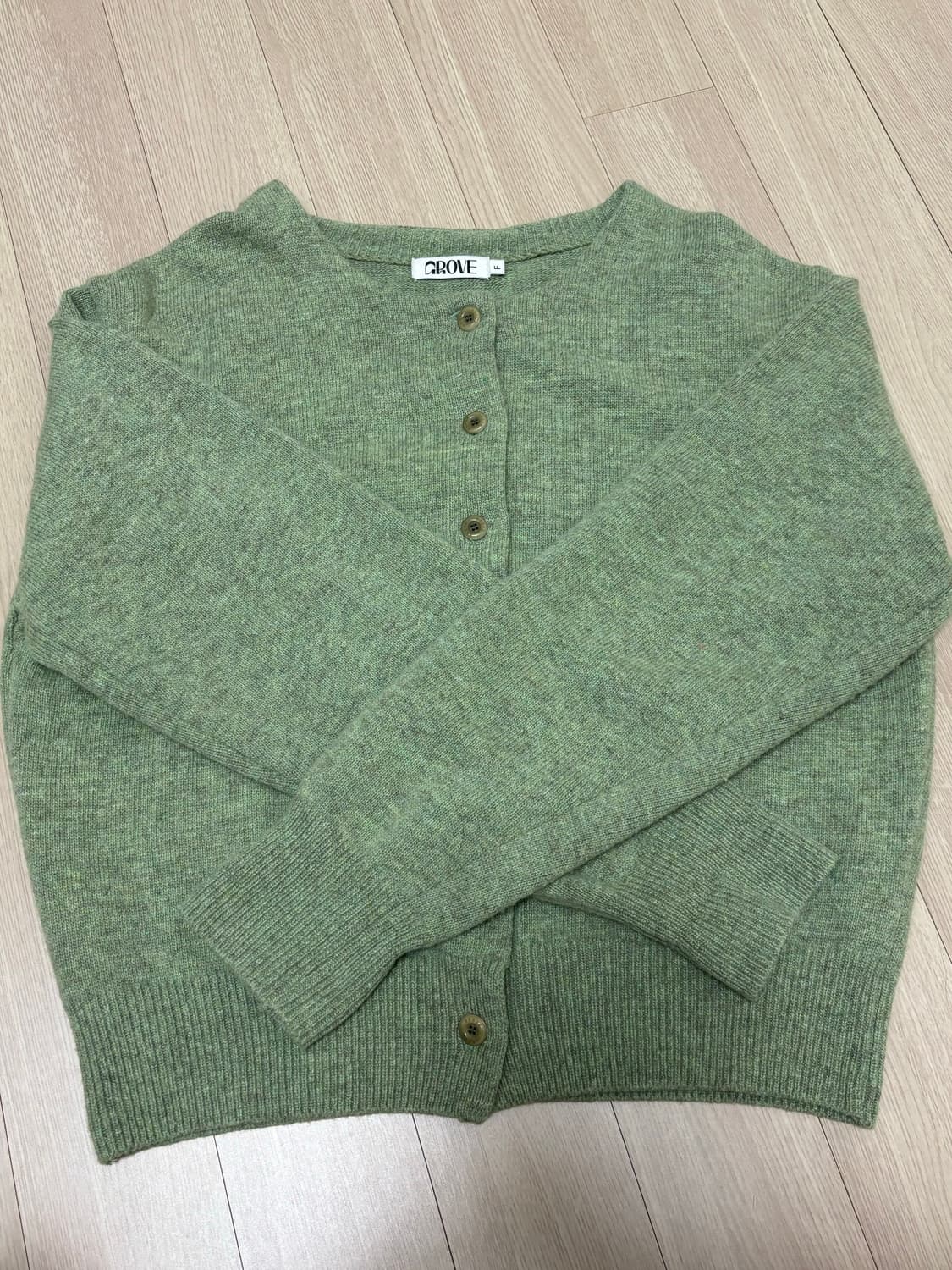 그로브 21SS GIGI GARDIGAN 그린 가디건 상품이미지4