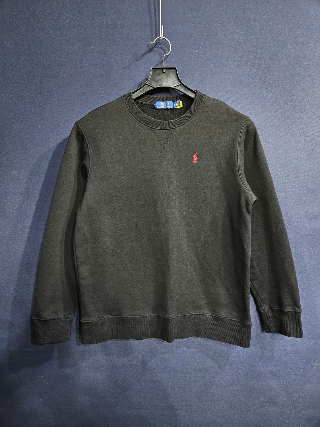 폴로 랄프로렌 블랙 남성 100 기모 맨투맨  상품이미지1