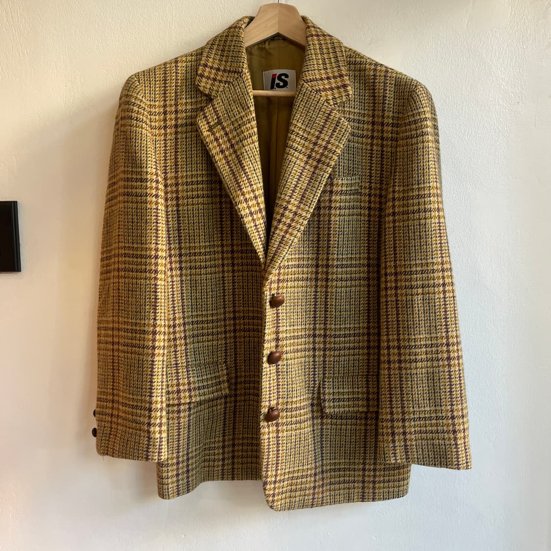 80’s Issey Miyake wool check jacket  상품이미지1