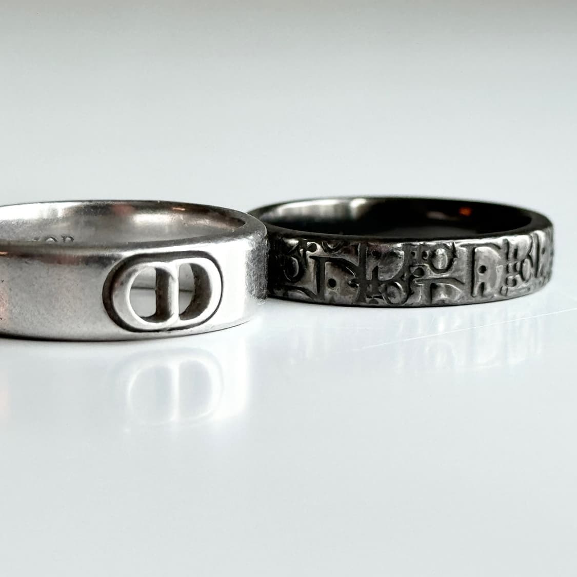 [정품] 24FW 디올 반지 남성용 Dior Oblique 반지 세트 상품이미지10