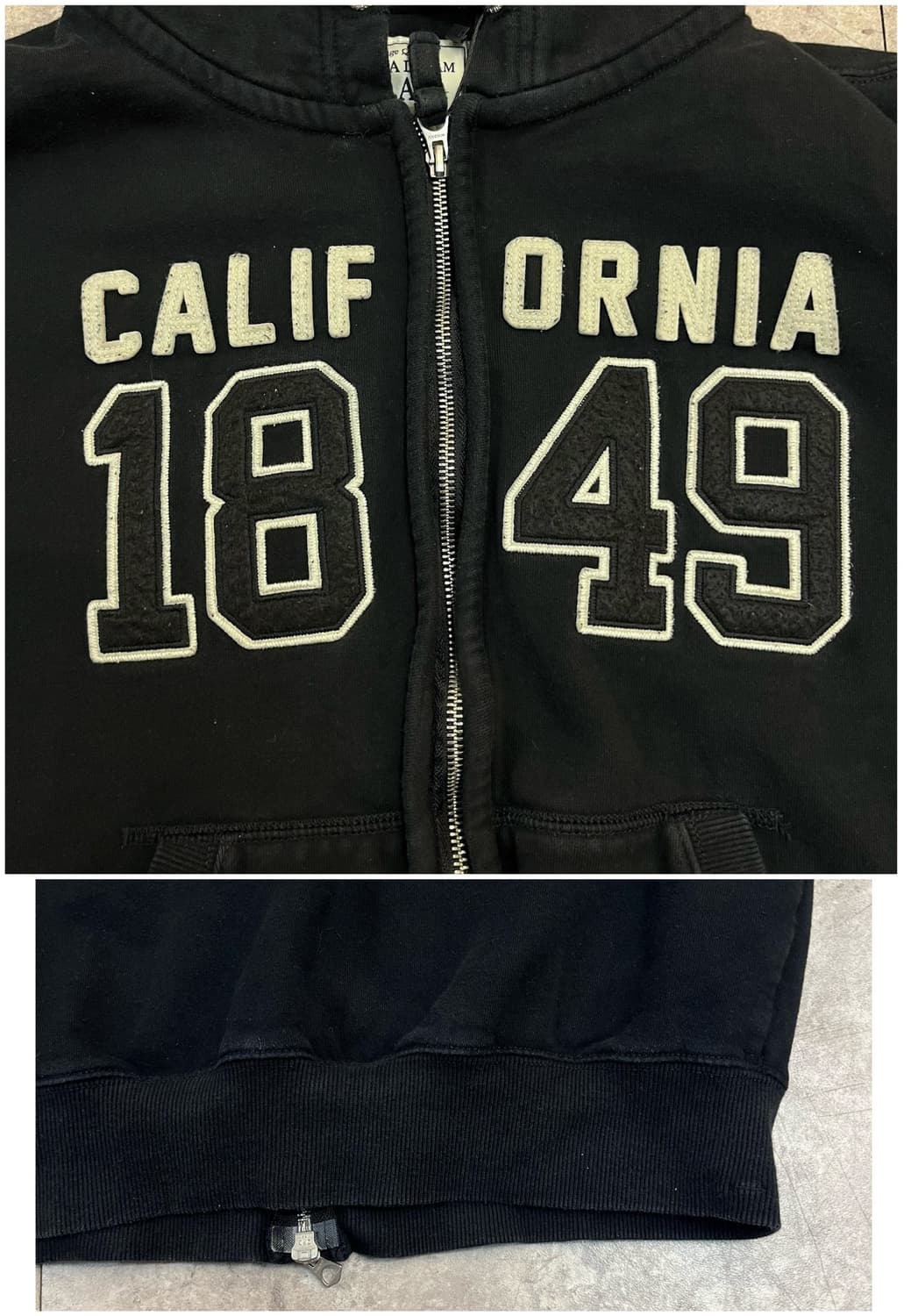 후아유 투웨이 기모 후드집업 블랙 S #csz2971 상품이미지7