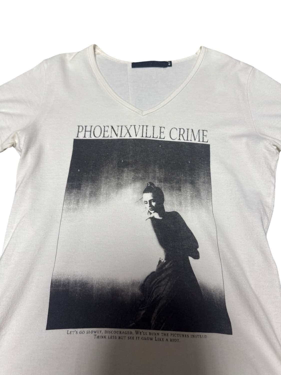 Fuga white lettering printing top 상품이미지3