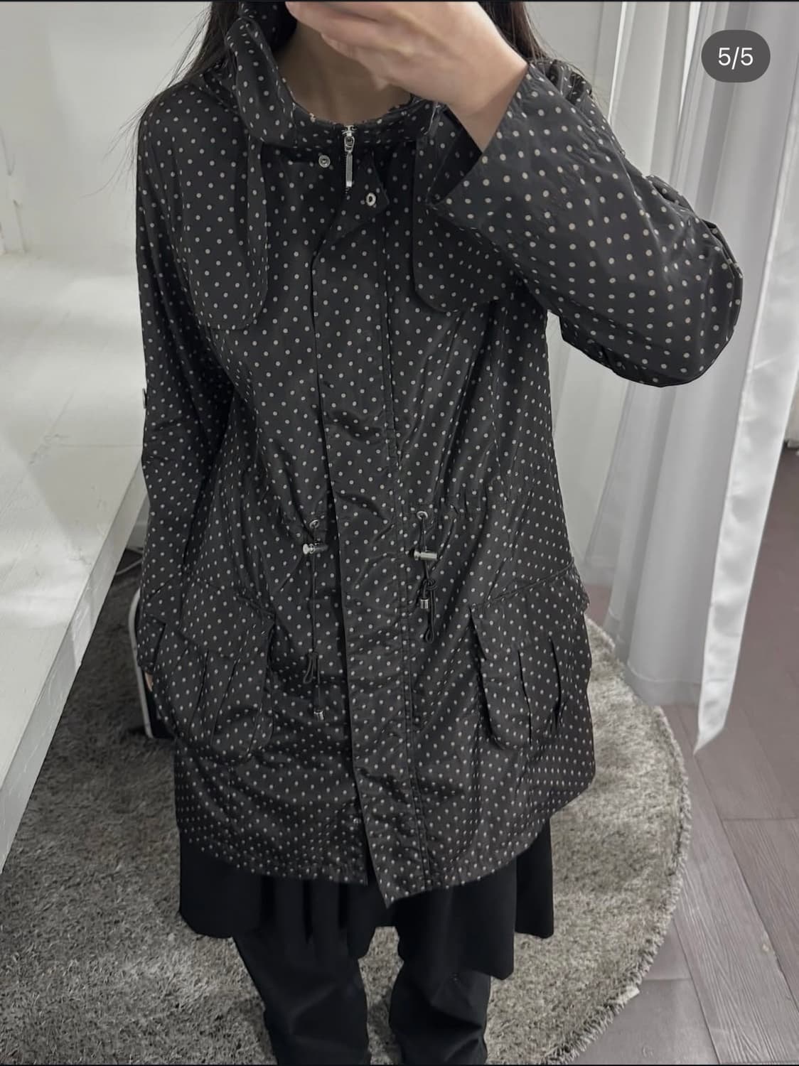 dot hood jacket 상품이미지3
