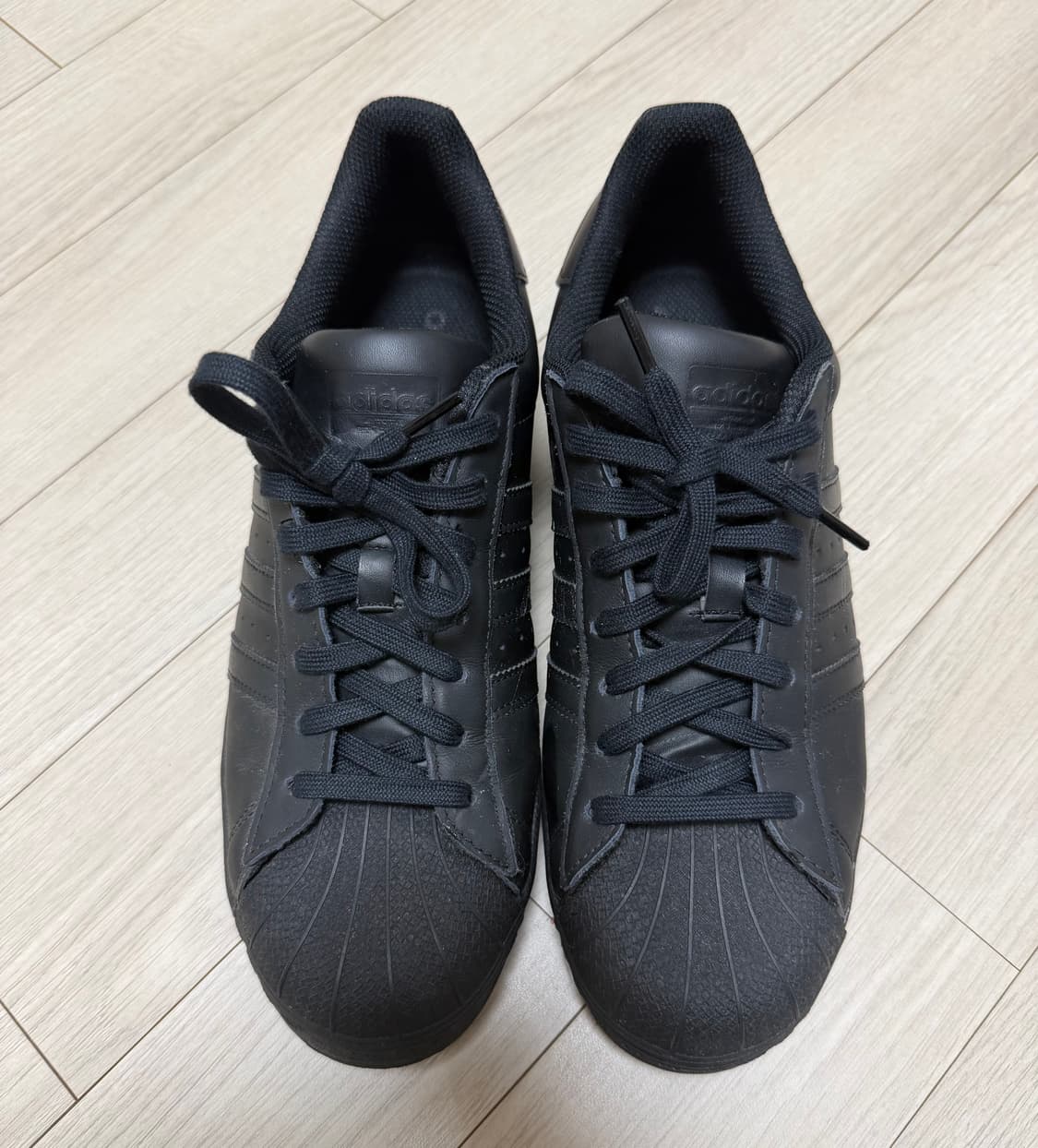 [285] 아디다스 슈퍼스타 트리플 블랙 상품이미지2