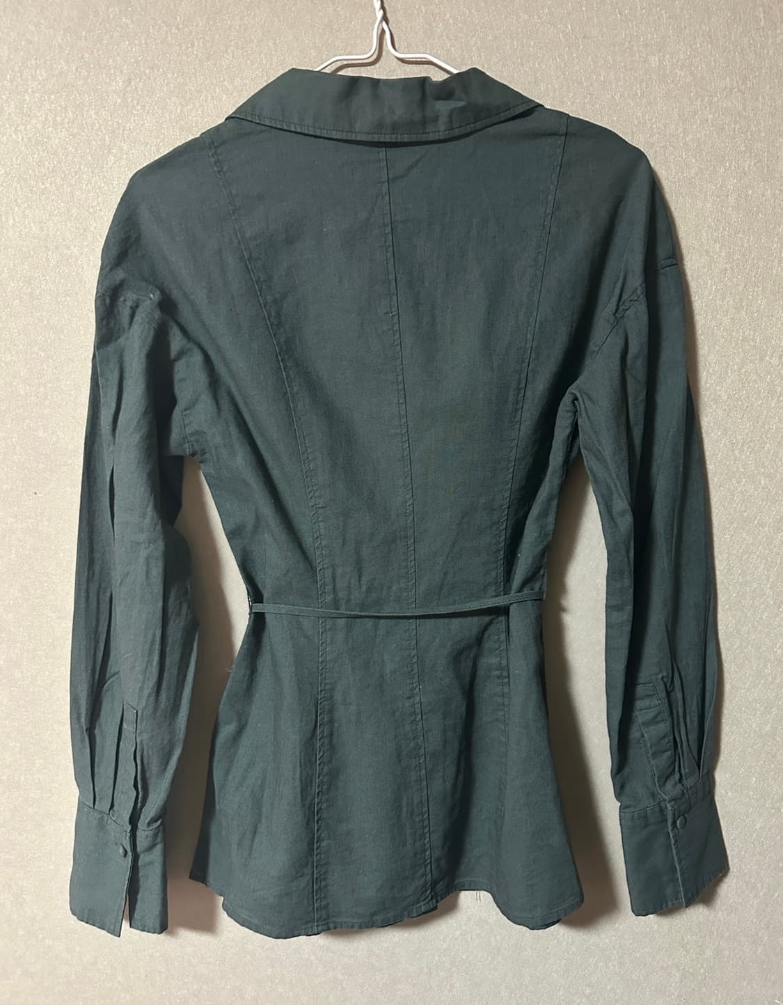 H&M 린넨 벨티드셔츠 XS 상품이미지3