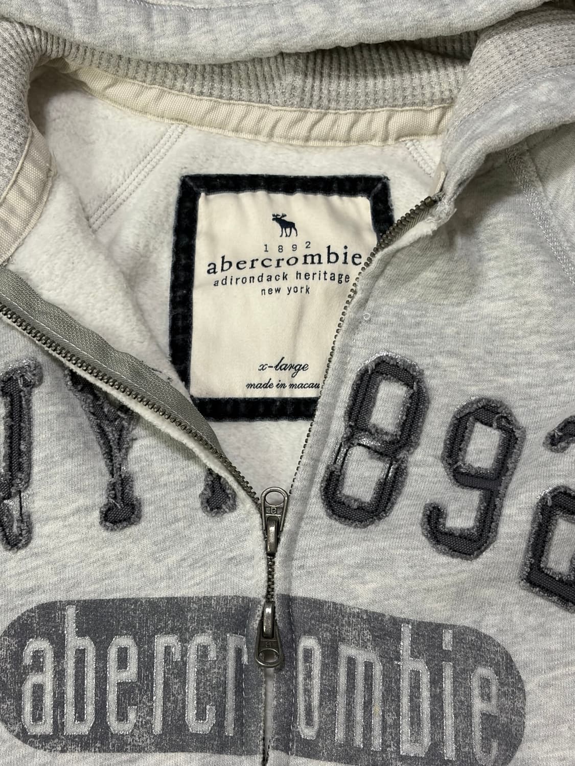 아베크롬비 그레이 후드집업  상품이미지3