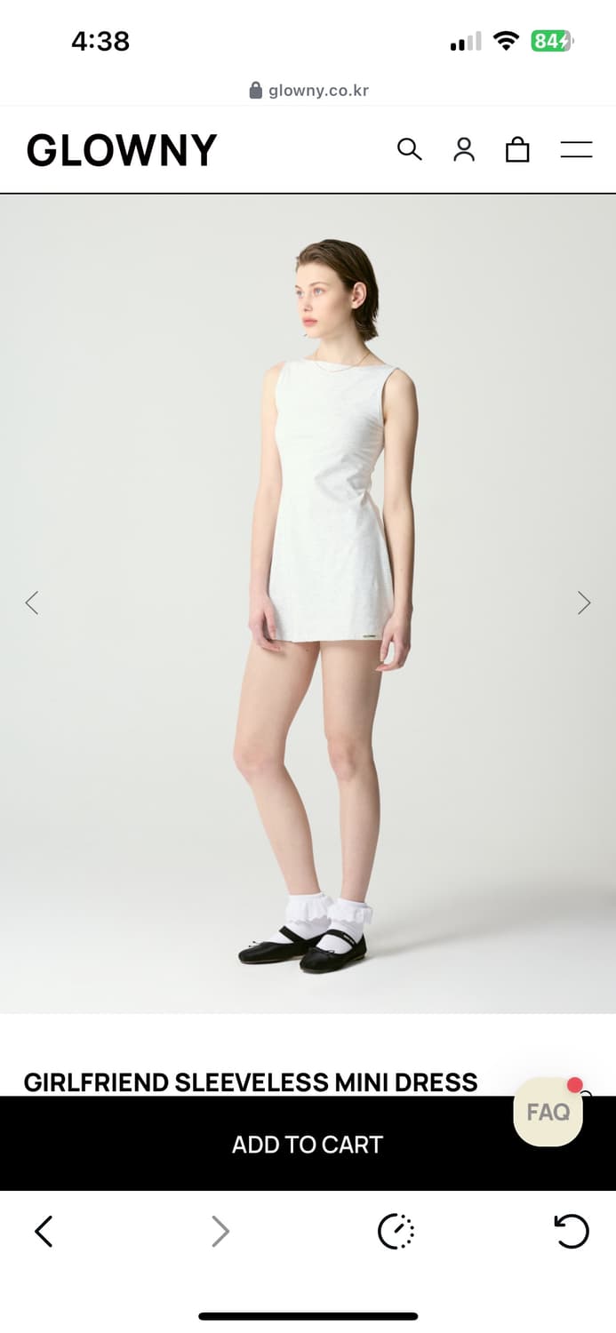 글로니 걸프렌드 슬리브리스  미니 드레스 s 새거팝니다 상품이미지2