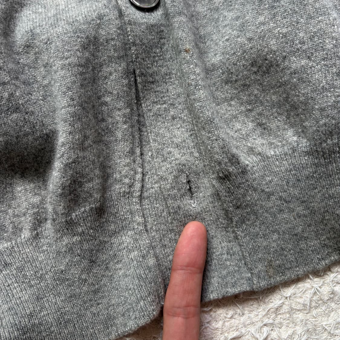 꼼데가르송 블랙 와펜 그레이 울 가디건 상품이미지8