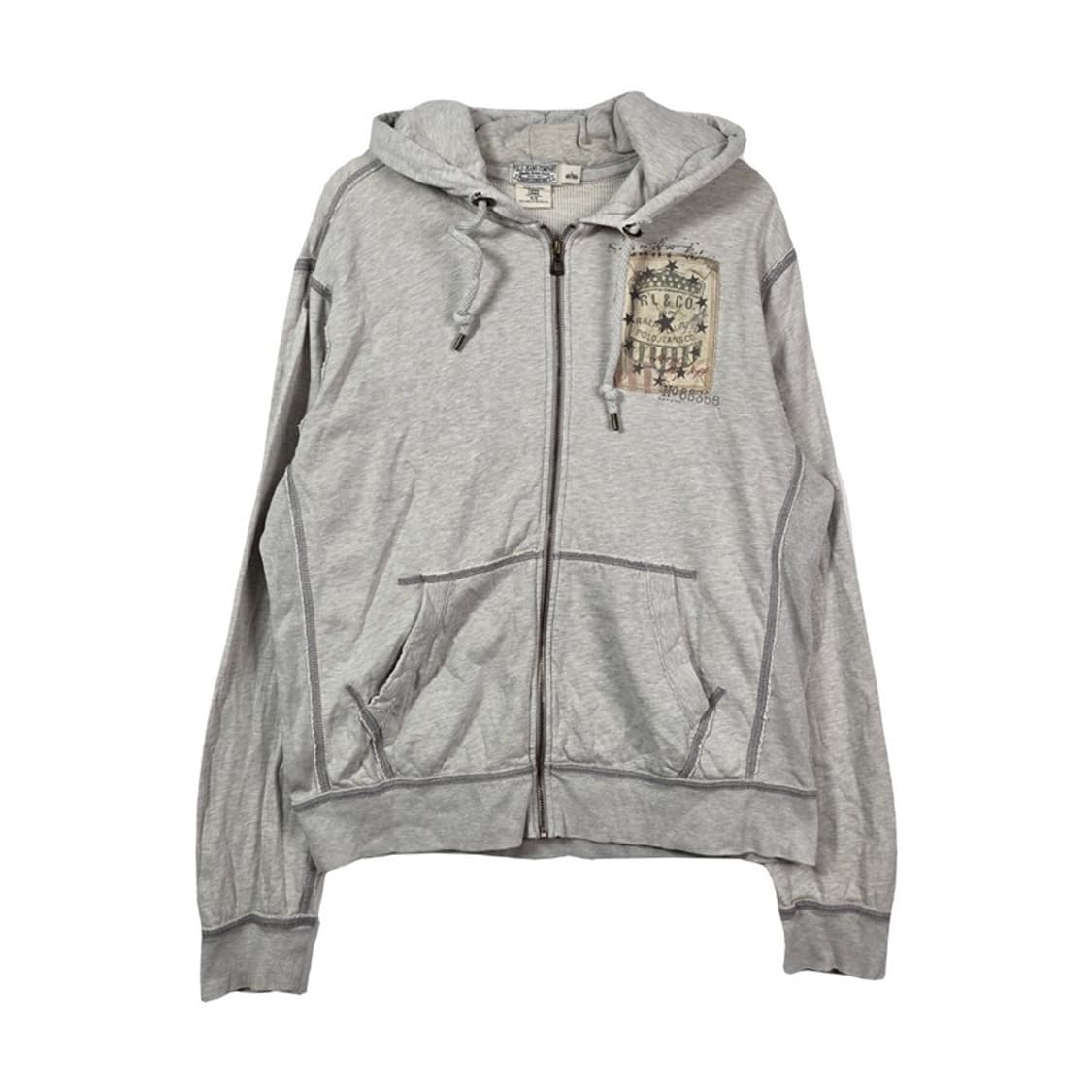 폴로 진스 랄프로렌 아카이브 성조기 패치 빈티지 후드집업 L 상품이미지1