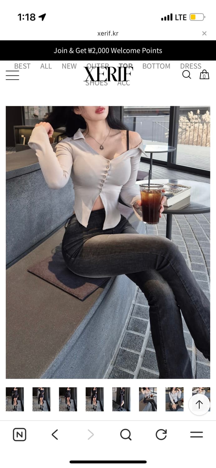 XERIF 세리프 원숄더 셔츠탑 / 지그재그 에이블리 상품이미지2