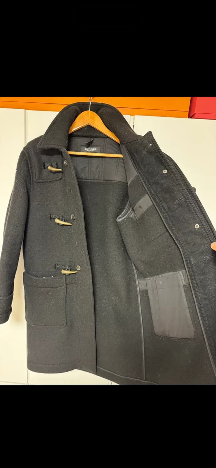 이스트로그 초기 더플 코트 블랙 색상 M 상품이미지4