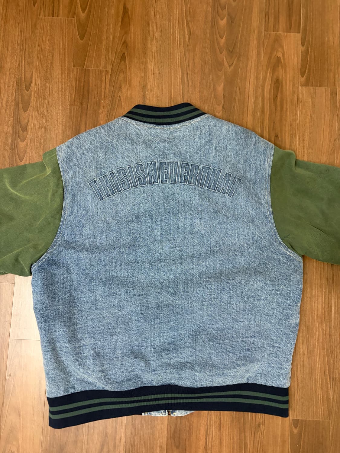 디스이즈네버댓 데님 바시티 자켓 상품이미지5