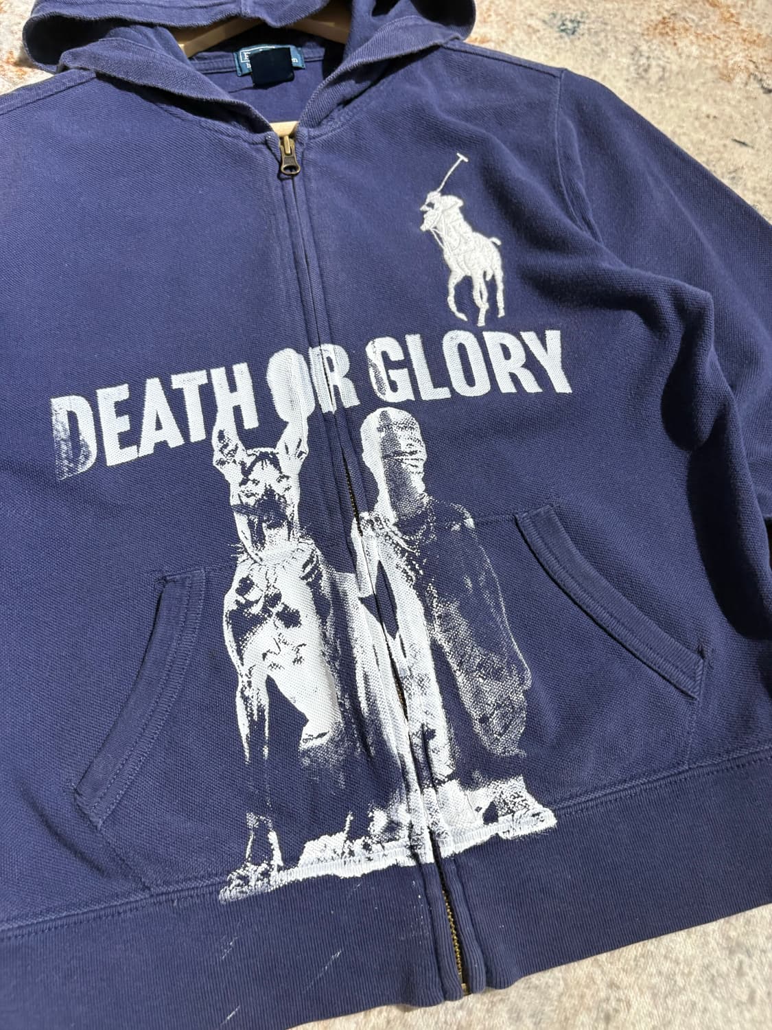 폴로 빅포니 프린팅 커스텀 후드집업 상품이미지2