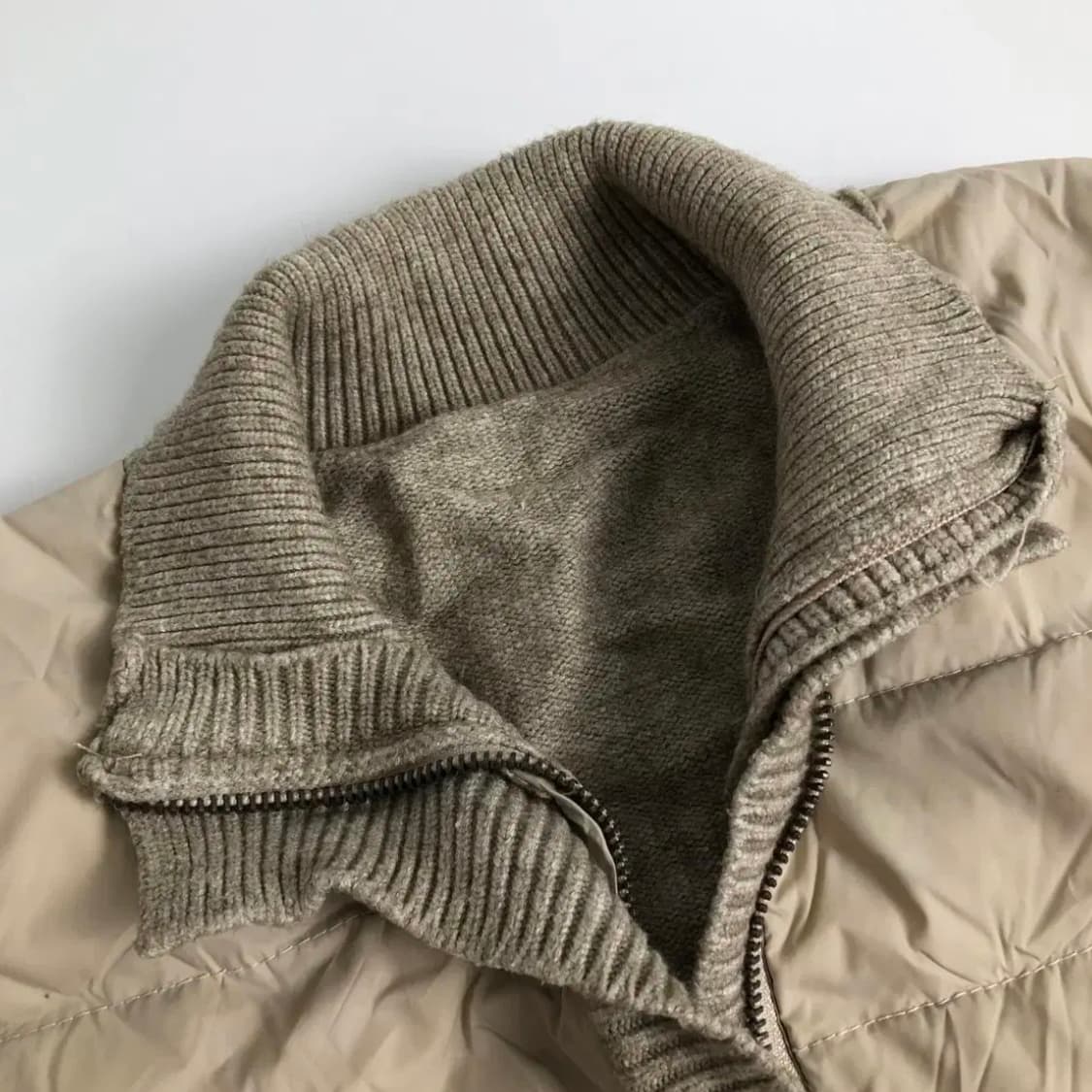 빈티지 니트 패딩자켓 상품이미지2