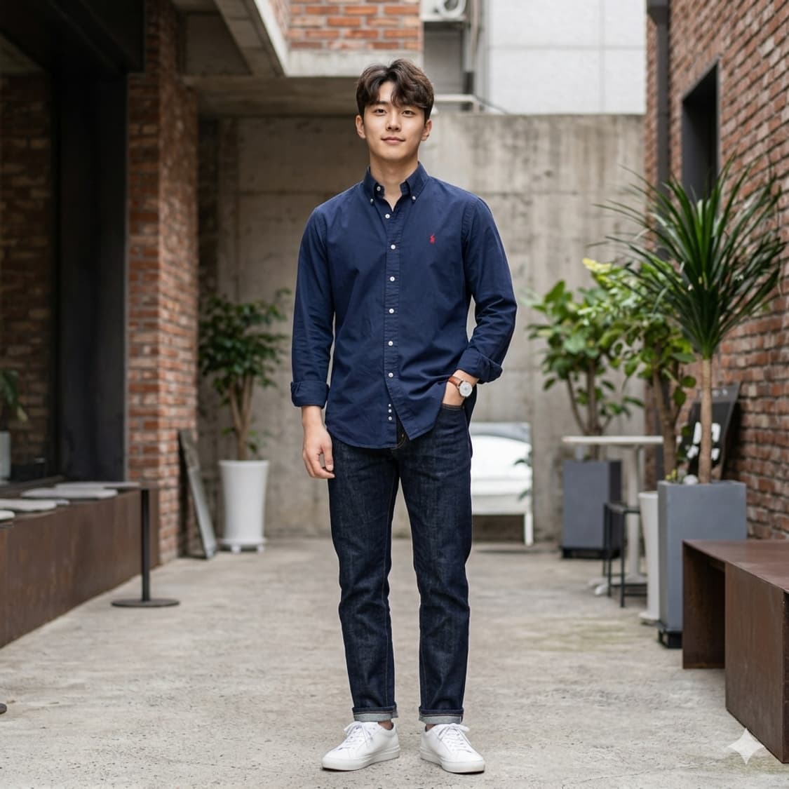 폴로 랄프로렌 클래식 핏 버튼다운 셔츠 상품이미지1