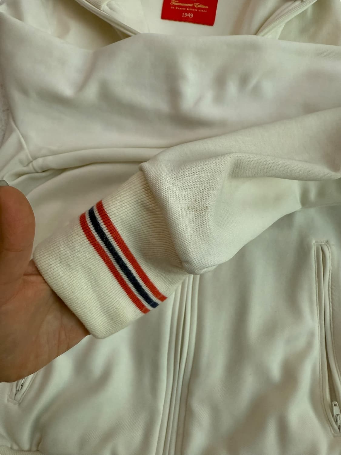 아디다스 화이트 셔링 져지 상품이미지7