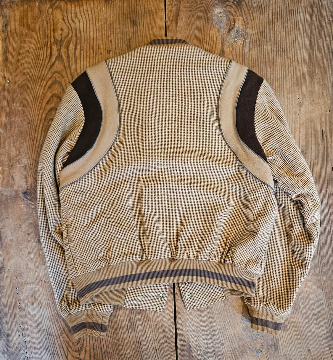 60s 빈티지 트위드 울 바시티 자켓  상품이미지2