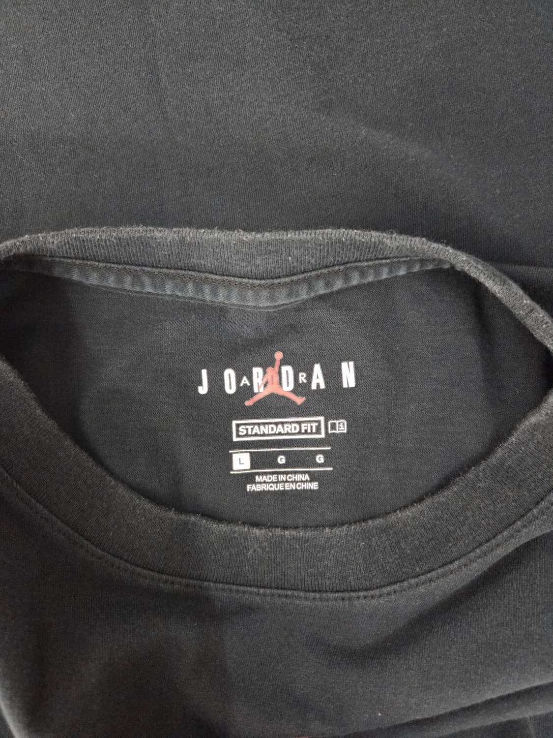 나이키 조던 에어 점프맨 워드마크 반팔 티셔츠 블랙 상품이미지7